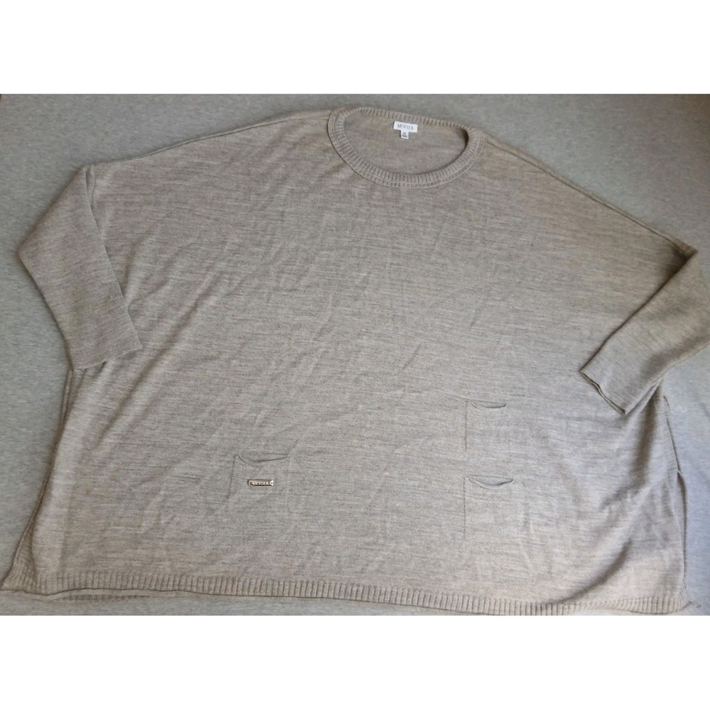 Mersea Sweater One Size Catalina Lightweight Knit Relaxed Fit Boho Neutral